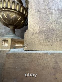 Pendule Empire bronze doré têtes de bélier France XIXe Napoléon III CheminClock