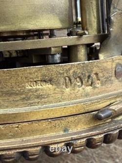 Pendule Empire bronze doré têtes de bélier France XIXe Napoléon III CheminClock