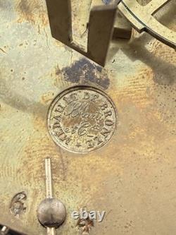 Pendule Empire bronze doré têtes de bélier France XIXe Napoléon III CheminClock