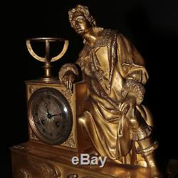 Pendule Galilée en bronze doré, XIXe