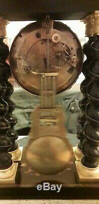 Pendule Horloge 4 Colonnes Napoléon III XIX ÈME Clock Pendulum