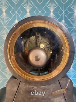 Pendule de Notaire Marbre Noir Balancier Mercure Napoléon III XIXe Siècle