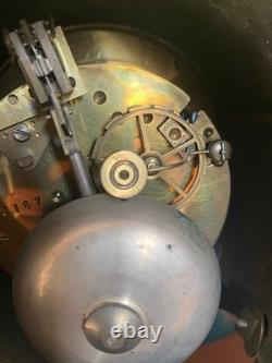 Pendule de Notaire Marbre Noir Balancier Mercure Napoléon III XIXe Siècle