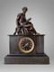 Pendule De Chemin&eacute;e Napol&eacute;on Iii Euterpe Japy Fr&egrave;res R&eacute;gule Patin&eacute; Xixe