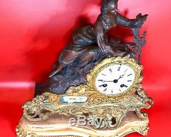 Pendule horloge C. DETOUCHE Horloger de Napoleon III Paris XIX Eme Siecle