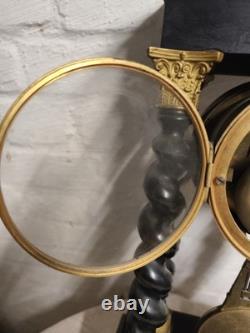 Pendule portique Napoléon III colonnes torsadées mouvement Japy Frères XIXe