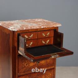 Petit Meuble Ancien Napoléon III Bois de Violette XIXe Siècle Original