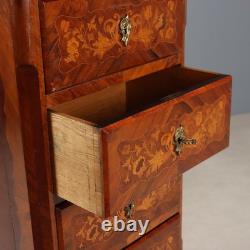 Petit Meuble Ancien Napoléon III Bois de Violette XIXe Siècle Original