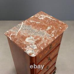 Petit Meuble Ancien Napoléon III Bois de Violette XIXe Siècle Original