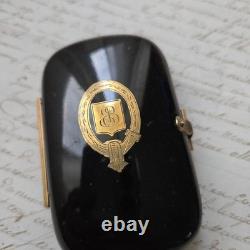 Petit Porte Monnaie Ecaille XIXè Monogramme EB Victorian French Purse 19thC