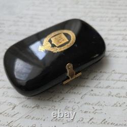 Petit Porte Monnaie Ecaille XIXè Monogramme EB Victorian French Purse 19thC