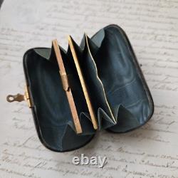 Petit Porte Monnaie Ecaille XIXè Monogramme EB Victorian French Purse 19thC