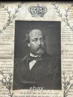 Photographie Souvenir Royaliste Henri V Comte de Chambord Légitimiste XIX ème