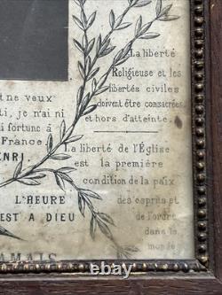 Photographie Souvenir Royaliste Henri V Comte de Chambord Légitimiste XIX ème