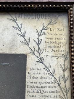 Photographie Souvenir Royaliste Henri V Comte de Chambord Légitimiste XIX ème