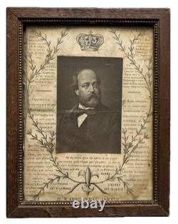 Photographie Souvenir Royaliste Henri V Comte de Chambord Légitimiste XIX ème