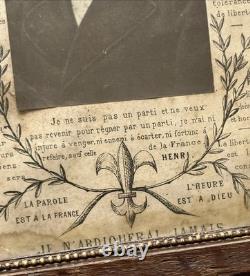 Photographie Souvenir Royaliste Henri V Comte de Chambord Légitimiste XIX ème