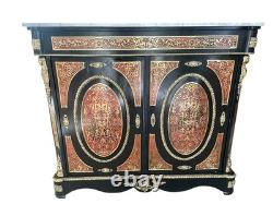 Placard Boulle original Napoléon III France, XIXe siècle plateau en marbre