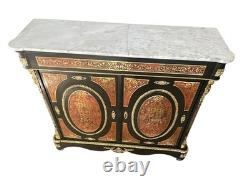 Placard Boulle original Napoléon III France, XIXe siècle plateau en marbre