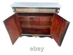 Placard Boulle original Napoléon III France, XIXe siècle plateau en marbre