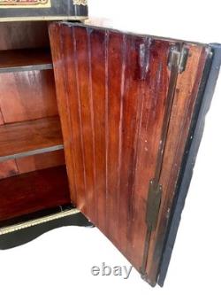 Placard Boulle original Napoléon III France, XIXe siècle plateau en marbre