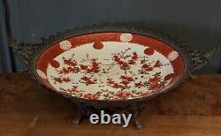 Plat en bronze et coupe Japon XIXe Napoléon III Imari L6720