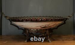 Plat en bronze et coupe Japon XIXe Napoléon III Imari L6720