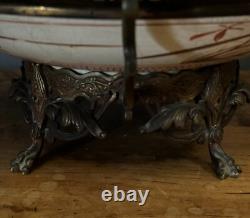 Plat en bronze et coupe Japon XIXe Napoléon III Imari L6720