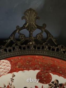Plat en bronze et coupe Japon XIXe Napoléon III Imari L6720