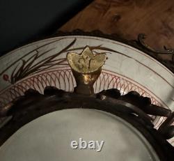 Plat en bronze et coupe Japon XIXe Napoléon III Imari L6720