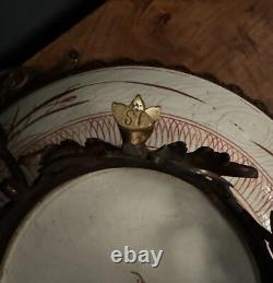Plat en bronze et coupe Japon XIXe Napoléon III Imari L6720