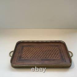 Plateau Marqueterie Bois XIXe Cube De Necker Napoleon III Ou Belle Époque Plateau Marqueterie Bois XIXe Cube De Necker Napoleon III Ou Belle Époque