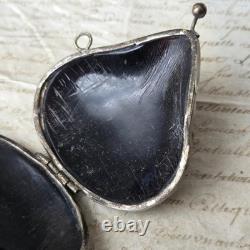 Porte Monnaie Ancien Fin XIXè Napoléon III Réalisé avec une Noix Victorian