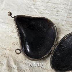 Porte Monnaie Ancien Fin XIXè Napoléon III Réalisé avec une Noix Victorian