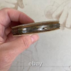 Porte Monnaie Ancien en Nacre Ecusson d'Argent Napoleon III XIXè