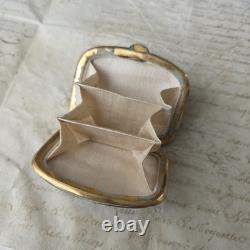 Porte Monnaie Email Bleu Fin XIXè Napoléon III French Victorian