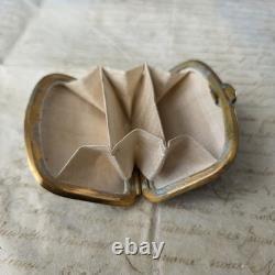 Porte Monnaie Email Bleu Fin XIXè Napoléon III French Victorian