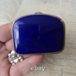 Porte Monnaie Email Bleu Fin XIXè Napoléon III French Victorian