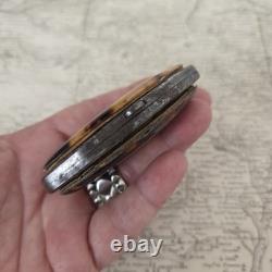 Porte Monnaie Incrustation D'Or Ecaille Fin XIXè Napoléon III Victorian