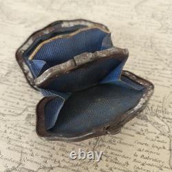 Porte Monnaie Incrustation D'Or Ecaille Fin XIXè Napoléon III Victorian