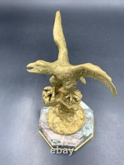 Porte-montre gousset bronze aigle XIXe Antique pocket watch holder stand Eagle
