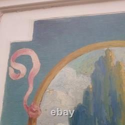 Porte peinte haussmannienne 267x80cm XIX° Louis XVI Napoléon III XIX° français