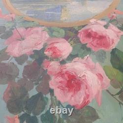 Porte peinte haussmannienne 267x80cm XIX° Louis XVI Napoléon III XIX° français