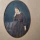 Portrait Femme Fin Xixè Napoléon Iii Encadré Last 19thc Painting