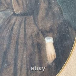 Portrait Femme Fin XIXè Napoléon III Encadré Last 19thC Painting