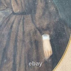Portrait Femme Fin XIXè Napoléon III Encadré Last 19thC Painting