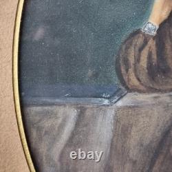 Portrait Femme Fin XIXè Napoléon III Encadré Last 19thC Painting