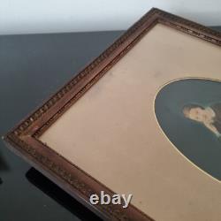 Portrait Femme Fin XIXè Napoléon III Encadré Last 19thC Painting