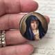 Portrait Miniature Email Peint Vierge Marie Xixè