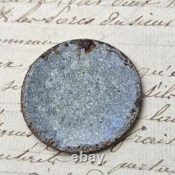 Portrait Miniature Email Peint Vierge Marie XIXè